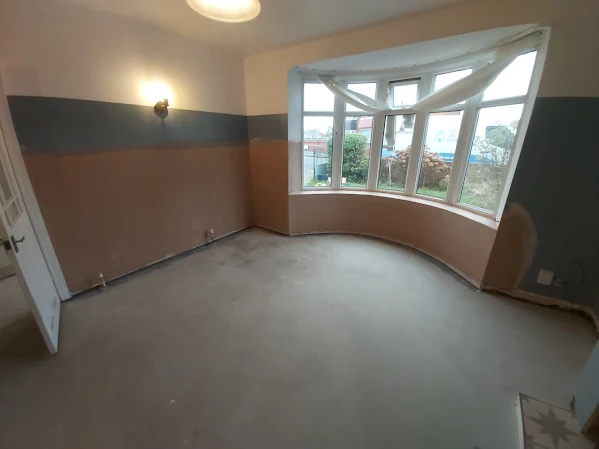 Damp proofing treatment in progress